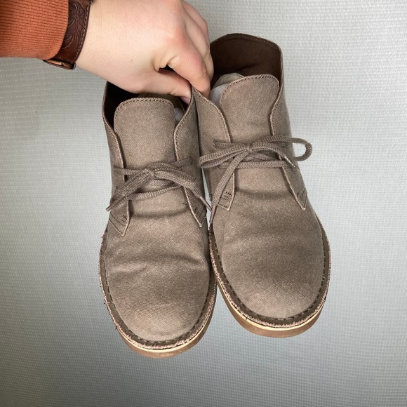 Clarks | Mens Suede‎ Tan Bushacre Shoes 9 - Picture 3 of 6